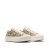 Baskets basses toiles converses femme bleues
