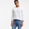 Tee shirt blanc homme manches longues