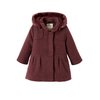 Manteau laine prune