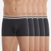 Lot 5 boxers homme noir
