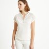 T-shirt femme écru manches courtes