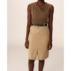 Jupe crayon beige