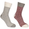 Gris / Bordeaux Chiné