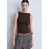 Top femme marron chocolat