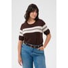 Marron Blanc Coffee Bean/Chalk Stripe