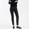 Jean slim noir avec fermeture en bas