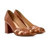 Escarpins bout ouvert camel