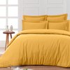 Housse de couette jaune safran