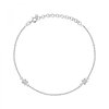 Bracelet de cheville argent
