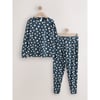 Bleu Marine À Pois