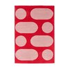 Tapis moderne rouge