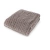 Plaid fausse fourrure taupe