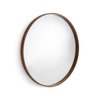 Miroir rond bois