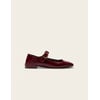 Cuir Plissé Bordeaux