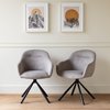 Chaise tissu gris anthracite