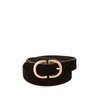 Cintura in pelle da donna nera