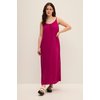 Robe longue violet clair