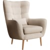 Beige Côtelé Et Bois Clair