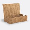 Panier jonc couvercle
