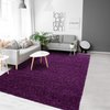 Tapis violet et vert