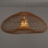 Grande lampe en rotin