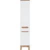 Blanc Brillant Et Bois Clair
