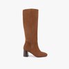 Bottes velours camel