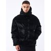Doudoune courte noire brillante