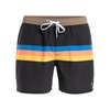 Noir Black Retro Stripe