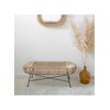 Banc rotin métal