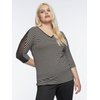 Top en tulle transparent noir
