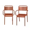 Fauteuil jardin terracotta