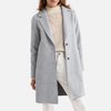 Manteau droit gris chine