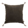 Housse de coussin AURORE en velours - Rose et doré - 50 x 50 cm | Blanc d' Ivoire