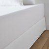 Cache sommier lin blanc