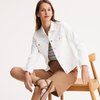 Blouson denim blanc femme