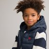Blue puffer jacket