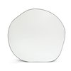 Grand miroir métal noir