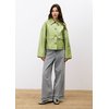 Manteau hiver femme jaune moutarde