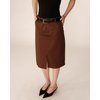 Jupe crayon marron
