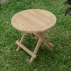 Salon de jardin en teck table ronde