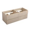 Meuble salle de bain double vasque noir