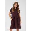 Marron Noir Fudge/Black Flower Print