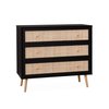 Commode noir et blanc