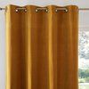 Yellow velvet curtains