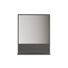 Miroir salle de bain bois avec tablette