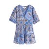 Imprimé Foulard Bleu