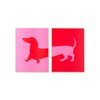 Tableau rose rouge
