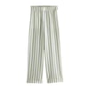 Rayures Vert Sauge/Blanc