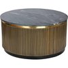Table basse marbre laiton